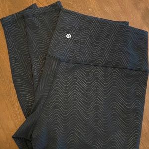 lululemon Align™ High-Rise Pant 28" - Size 18 - Aqueous Emboss Black